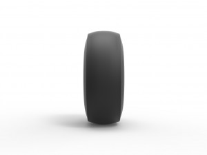 Dragster rear tire at speed Scale 1 to 25 3Dプリントモデル