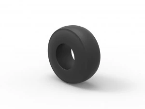 Dragster rear tire at speed Scale 1 to 25 3D Print Model