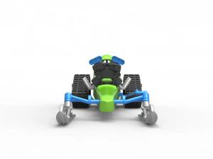 Front engine old school snow dragster Version 2 Scale 1 to 25 3D Print Model