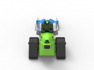 Front engine old school snow dragster Version 2 Scale 1 to 25 3D Print Model