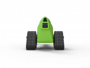 Front engine old school snow dragster Version 2 Scale 1 to 25 3D Print Model