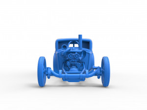 Front engine old school dragster with shell Version 4 Scale 1 to 25 3D Принт Модель
