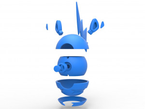 Blitzle orb 3D-printmodel