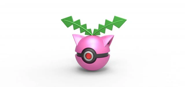Hoppip orb 3D Print Model .c4d .max .obj .3ds .fbx .stl .blend