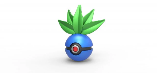 Oddish orb 3D Print Model .c4d .max .obj .3ds .fbx .stl .blend
