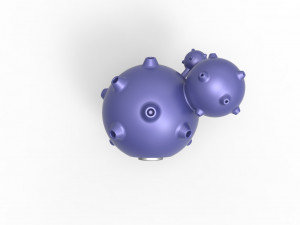 Weezing orb 3D प्रिंट मॉडल