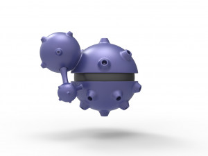 Weezing orb 3D प्रिंट मॉडल