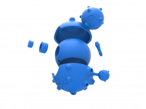 Weezing orb 3D प्रिंट मॉडल