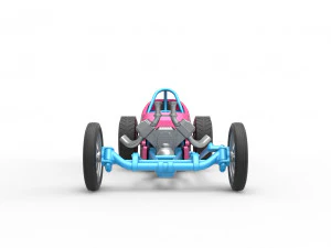 Front engine old school dragster with shell Version 5 Scale 1 to 25 3D Print Model