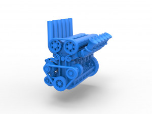 Straight-six engine Scale 1 to 25 3D 프린트 모델