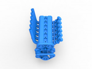 Straight-six engine Scale 1 to 25 3D 프린트 모델