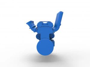 Straight-six engine Scale 1 to 25 3D Print Model