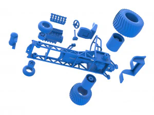 Mini Rod pulling tractor 9 Scale 1 to 25 3D Print Model