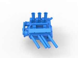 Engine V8 for Hot rod Version 2 Scale 1 to 25 3Dプリントモデル