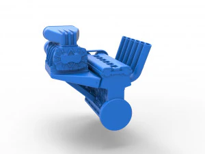 Supercharged straight-six engine Scale 1 to 25 3D Print Model