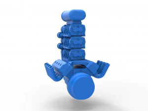 Engine V8 with triple supercharger Version 3 Scale 1 to 25 3D Print Model