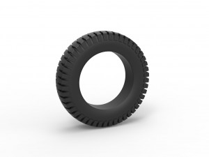 Military tire 8 Scale 1 to 10 3Dプリントモデル