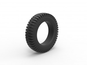 Military tire 8 Scale 1 to 10 Model do druku 3D