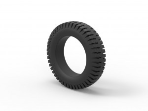 Military tire 8 Scale 1 to 10 Model do druku 3D