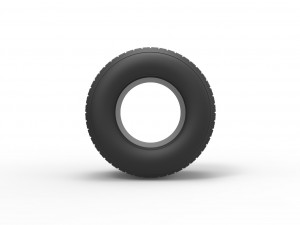 Dirt Sprint racing tire 2 Scale 1 to 25 Modèles 3D en vedette