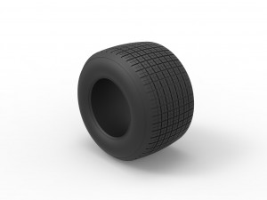 Dirt Sprint racing tire 2 Scale 1 to 25 Modèles 3D en vedette
