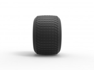 Dirt Sprint racing tire 3 Scale 1 to 25 3D 프린트 모델