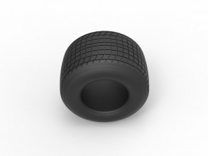 Dirt Sprint racing tire 3 Scale 1 to 25 3D 프린트 모델
