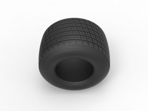 Dirt Sprint racing tire 4 Scale 1 to 25 3D 프린트 모델