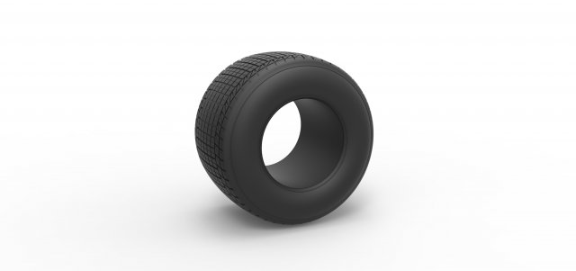 Dirt Sprint racing tire 5 Scale 1 to 25 Modèles 3D en vedette .c4d .max .obj .3ds .fbx .stl .blend 