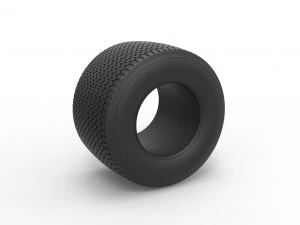 Pneumatico da corsa Dirt Sprint 8 Scala da 1 a 25 Modello di stampa 3D