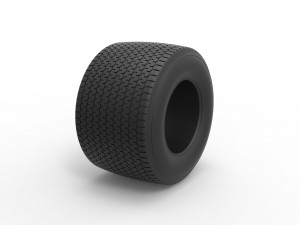 Dirt Sprint racing tire 8 Scale 1 to 25 Modelo de impresión 3D