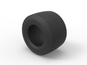 Dirt Sprint racing tire 8 Scale 1 to 25 Modelo de impresión 3D