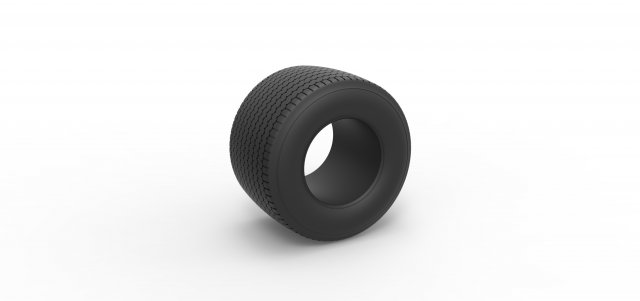 Dirt Sprint racing tire 9 Scale 1 to 25 3D 프린트 모델 .c4d .max .obj .3ds .fbx .stl .blend 