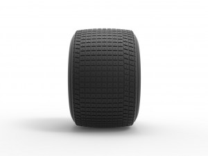 Dirt Sprint racing tire 10 Scale 1 to 25 Modèles 3D en vedette