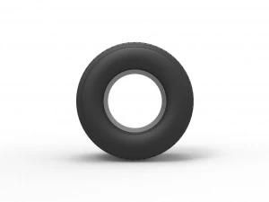 Dirt Sprint racing tire 10 Scale 1 to 25 3D Print Model