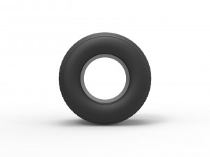 Dirt Sprint racing tire 11 Scale 1 to 25 3D Print Model