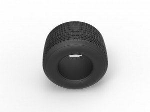 Dirt Sprint racing tire 11 Scale 1 to 25 3D Print Model