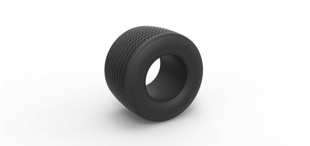 Dirt Sprint racing tire 12 Scale 1 to 25 3D प्रिंट मॉडल .c4d .max .obj .3ds .fbx .stl .blend 