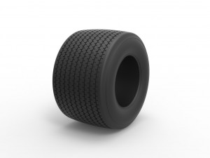 Dirt Sprint racing tire 12 Scale 1 to 25 3D प्रिंट मॉडल