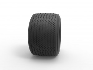 Dirt Sprint racing tire 12 Scale 1 to 25 3D प्रिंट मॉडल