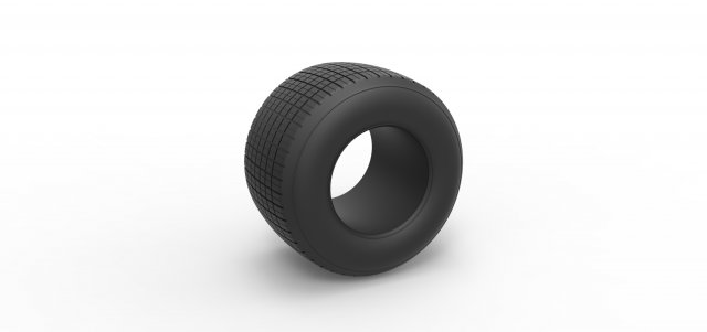 Dirt Sprint racing tire 13 Scale 1 to 25 Modelo de Impressão 3D .c4d .max .obj .3ds .fbx .stl .blend 