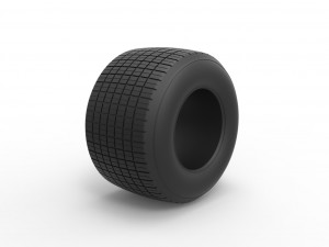 Dirt Sprint racing tire 13 Scale 1 to 25 Modelo de Impressão 3D