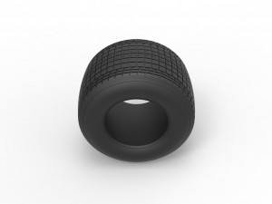 Dirt Sprint racing tire 14 Scale 1 to 25 Modèles 3D en vedette