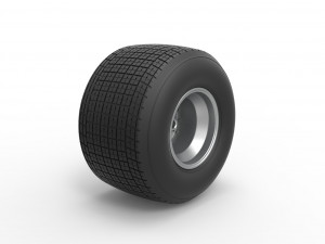Rear wheel from Sprint car Scale 1 to 25 Modelo de impresión 3D