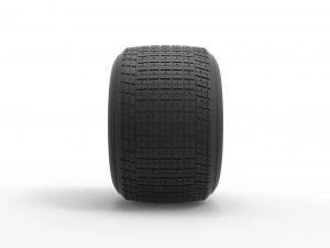 Rear wheel from Sprint car Scale 1 to 25 3D Print Model