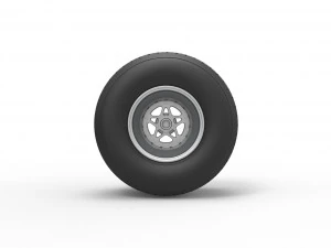Rear wheel from Sprint car Scale 1 to 25 3D Print Model