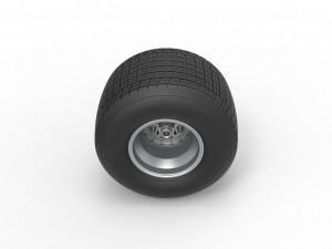 Rear wheel from Sprint car Scale 1 to 25 Modelo de impresión 3D