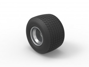 Rear wheel from Sprint car Scale 1 to 25 Modelo de impresión 3D