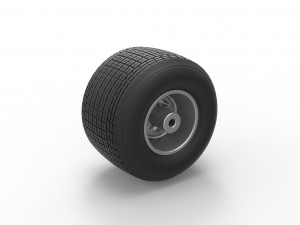 Rear wheel from Sprint car Scale 1 to 25 Modelo de impresión 3D