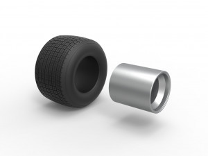 Rear wheel from Sprint car Scale 1 to 25 Modelo de impresión 3D